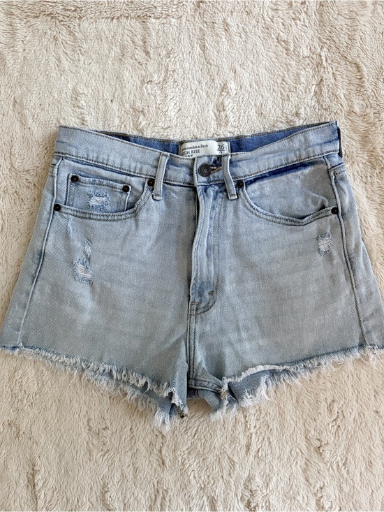 Abercrombie & Fitch Pants - Abercrombie & Fitch Vintage Y2K High Rise Distressed Denim Shorts Size 26